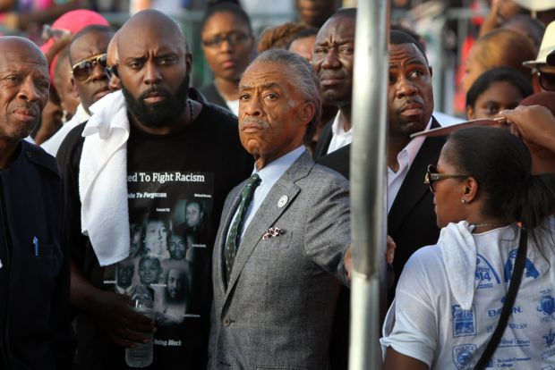 Brown and Martin families, Sharpton appear at Peacefest 2014